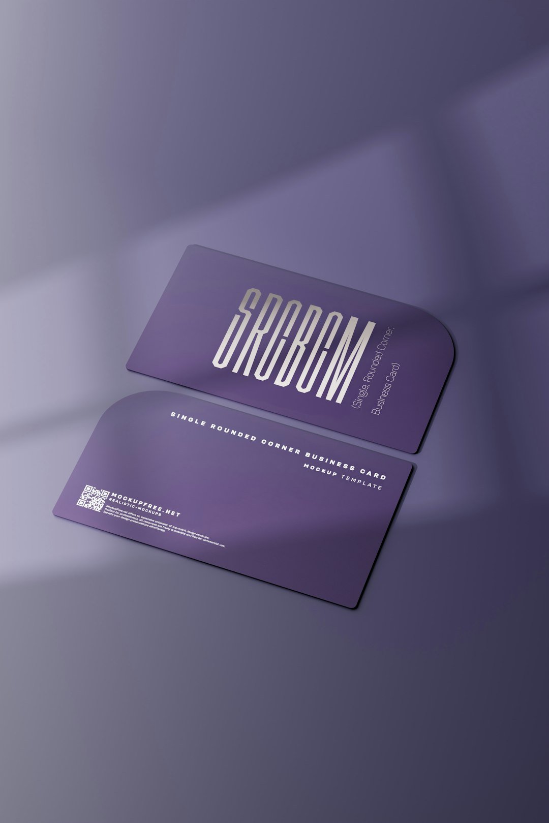 a purple business card with the word problem on it