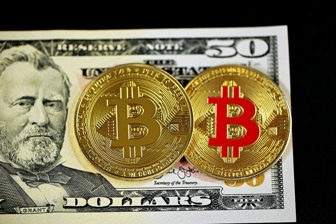 gold and red round coin