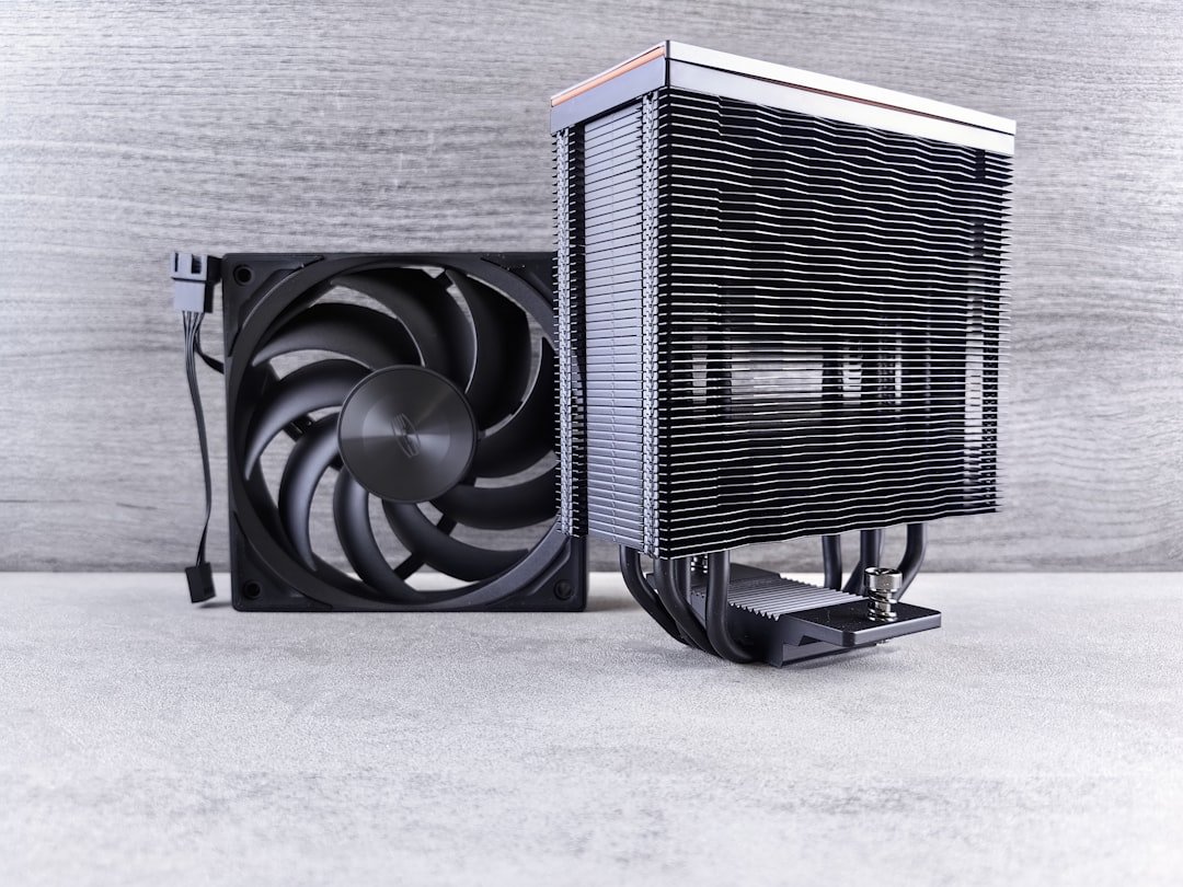 a computer cpu sitting on top of a table