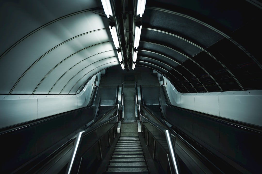 a close up of a train station