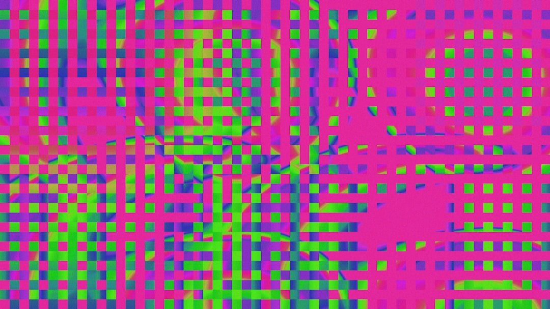An image of a computer screen with a pattern on it