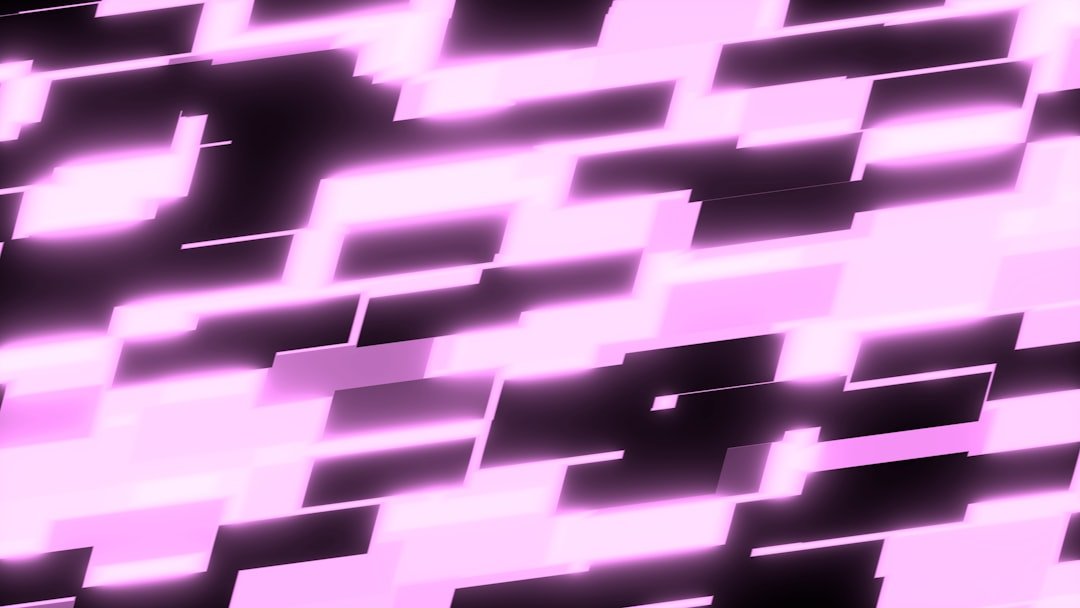 Abstract pink glowing rectangles on a dark background