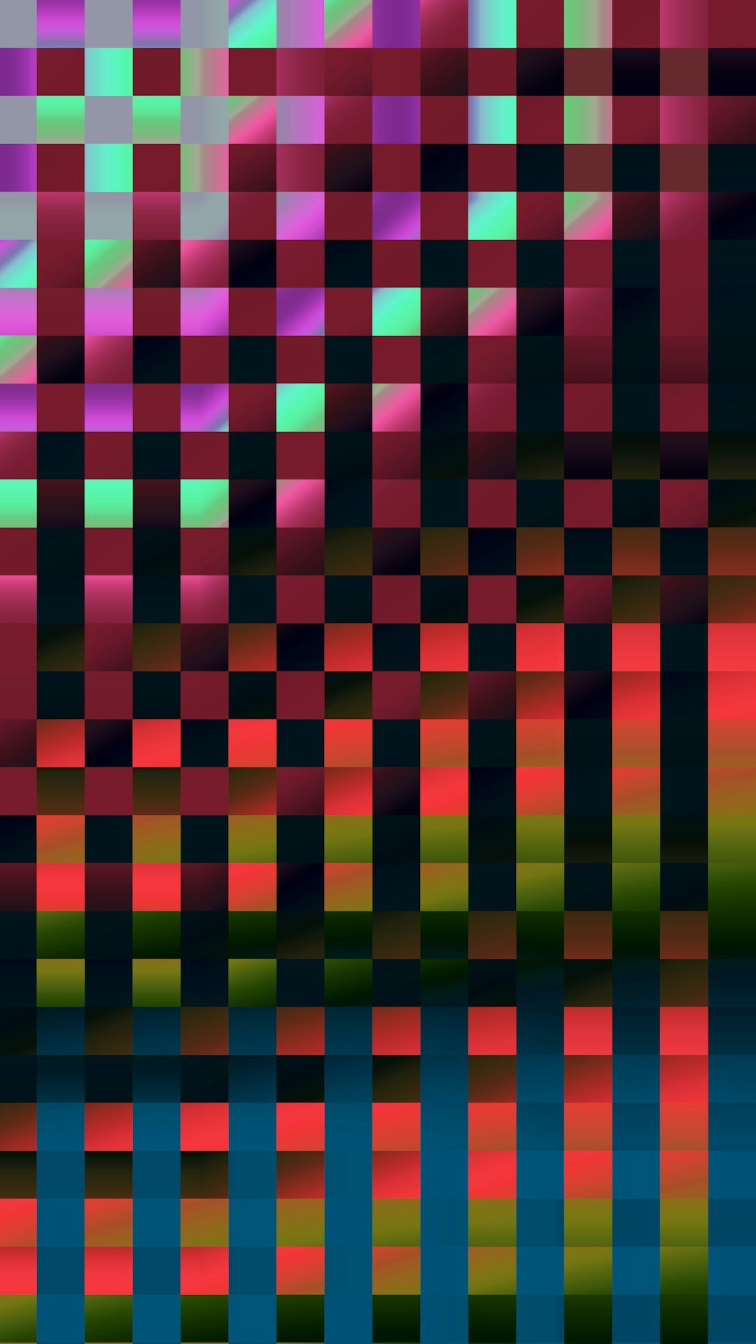 Abstract woven pattern with vibrant colors