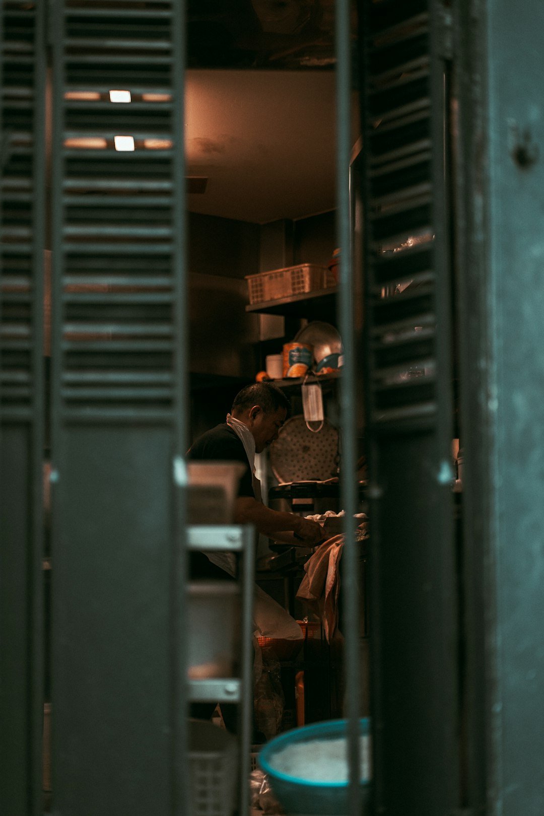 a person working on a computer