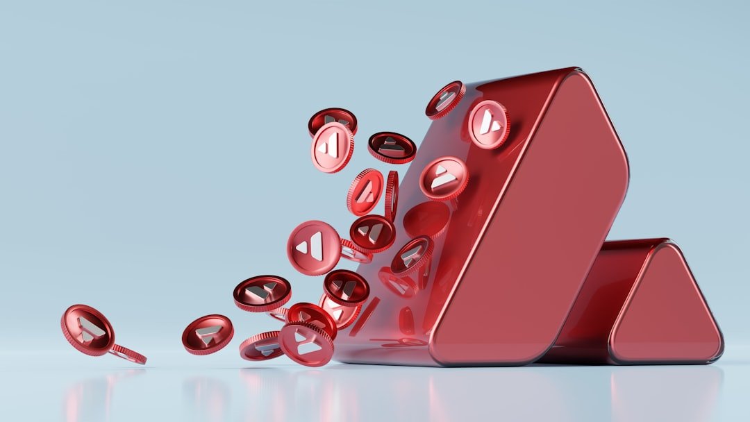 a red and white game controller